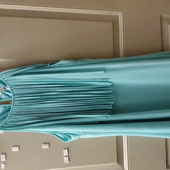 Fringe Short Blue Dress - Picture 3 of 6